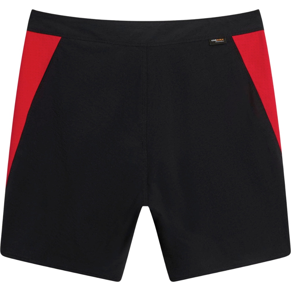 2026 Calções De Banho Masculinos Florence Marine X Cordura Airtex FMBS00058 - Black Racing Red